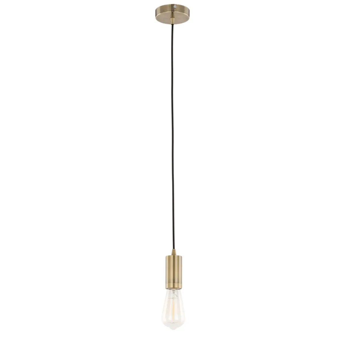 Moderna, nowoczesna oprawka wisząca, w kolorze antycznego brązu, E27, DS-M-038 ANTIQUE BRASS
